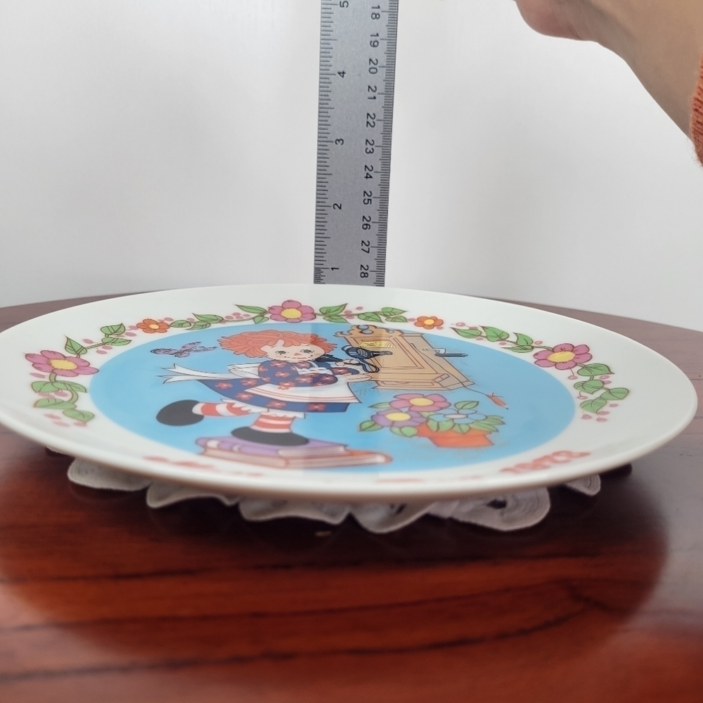 Raggedy Ann Wall Plate Schmid Mother's Day Plate 1978 Limited Edition Wall Decor - Picture 10 of 11